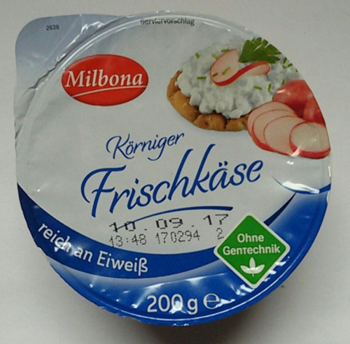 Frischkäse Lidl von Milbona Körniger