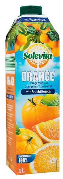 Orangensaft Lidl Solevita von